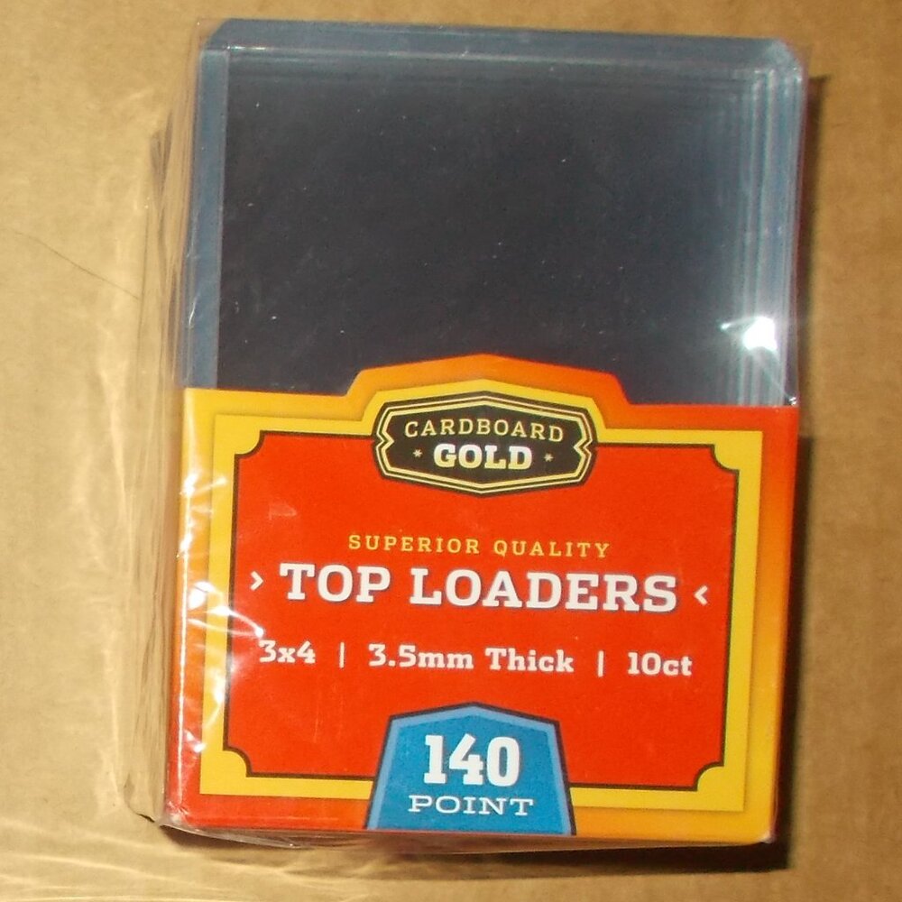 Cardboard Gold SEALED 140 Point Top Loaders 1 Pack 10 Count